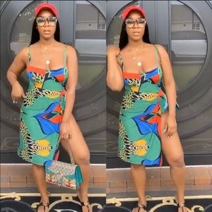 One piece swim headband or coverup skirt